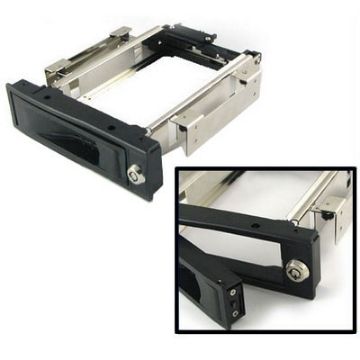 3.5" Serial II HDD-ROM Mobile Rack - Black - 1