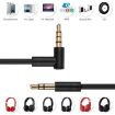 3.5mm Male to Male Earphone Cable with Mic - 1.4m (Black) - 6