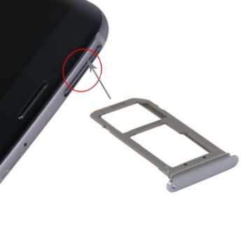Blue SIM & Micro SD Card Tray for Galaxy S7 Edge/G935 - 1
