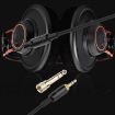 ZS0225 Headphone Audio Cable for AKG Q701/Pioneer HDJ-2000 - Black - 5