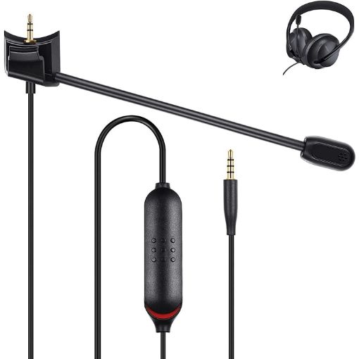 Black Gaming Headphone Cable for BOSE QC45 - ZS0242 - 1