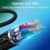 SteelSeries Arctis 3 5 7 Pro Nylon Weaving Game Headset Cable - 5