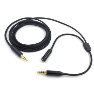 3.5mm Voice Party Live Recording Audio Cable - Black - 1