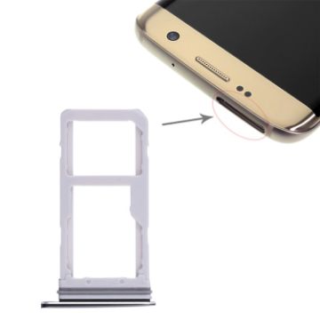 Galaxy S7 Edge 2 SIM Card Tray/Micro SD Card Tray - Black - 1