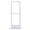Silver SIM Card Tray for Galaxy S6 Edge Plus/S6 Edge+ - 2 SIM Slots - 3