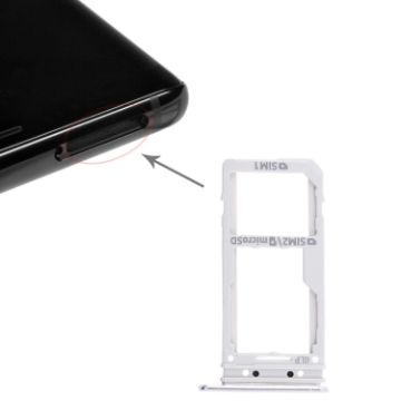 Galaxy Note 8 2 SIM Card Tray/Micro SD Card Tray - Silver - 1