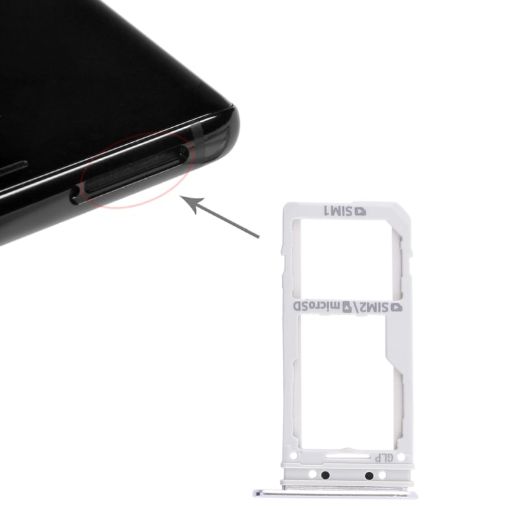 Galaxy Note 8 2 SIM Card Tray/Micro SD Card Tray - Silver - 1