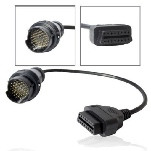 38 Pin OBDII Connector Cable - Black - 1