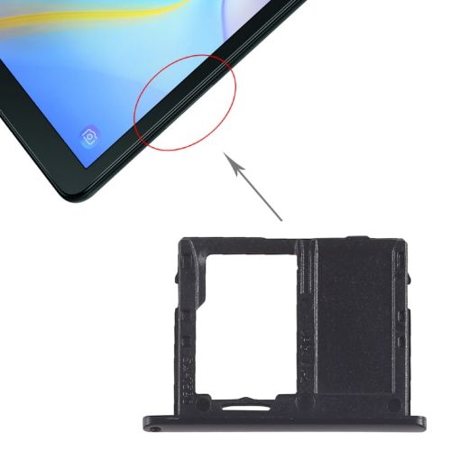 Black Micro SD Card Tray for Galaxy Tab A 10.5 T590 - WIFI Version - 1