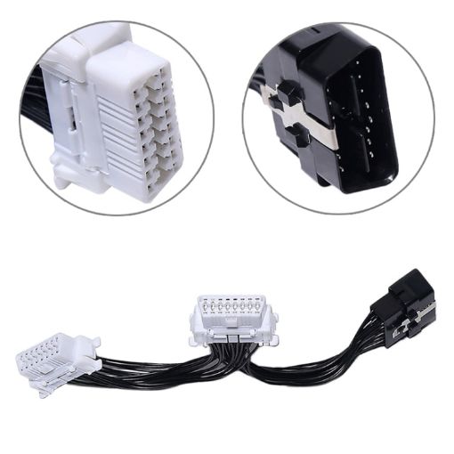 2 in 1 Car OBD Diagnostic Extended Cable - OBD2 Cable - 1