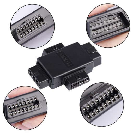 16PIN Car OBD Diagnostic Extended Plug OBD2 Splitter - 1