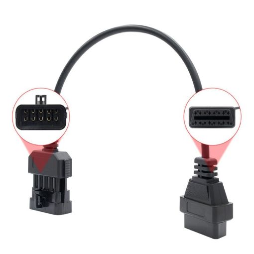 10Pin to 16Pin OBD2 Conversion Cable for Opel - Diagnostic Adapter - 1