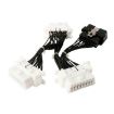 ELM327 OBD2 16Pin Male to 3 Female Car Diagnostic Cable - 2