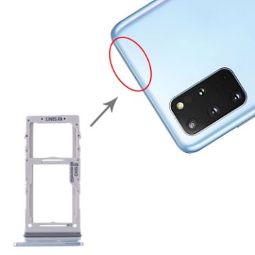 Samsung Galaxy S20+/S20 Ultra SIM Card Tray + Micro SD Card Tray (Blue) - 1