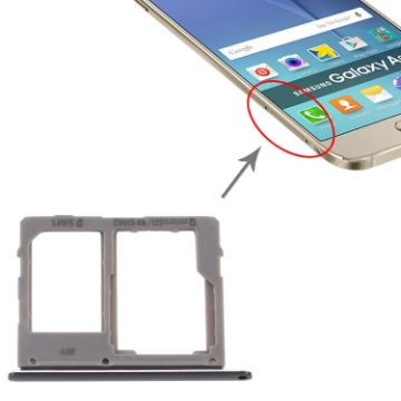 Samsung Galaxy A8 Star/A9 Star SM-G8850 SIM Card Tray + SIM Card Tray/Micro SD Card Tray - 1