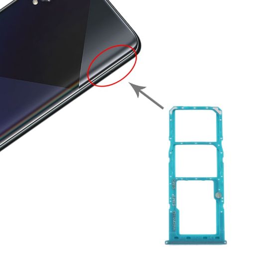 Samsung Galaxy A50s SM-A507 SIM Card Tray + Micro SD Card Tray (Green) - 1