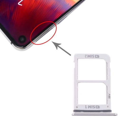 Samsung Galaxy A8s/A9 Pro 2019 SIM Card Tray + SIM Card Tray (Silver) - 1