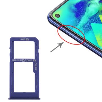 Samsung Galaxy M40 SM-M405 SIM Card Tray + Micro SD Card Tray - Dark Blue - 1