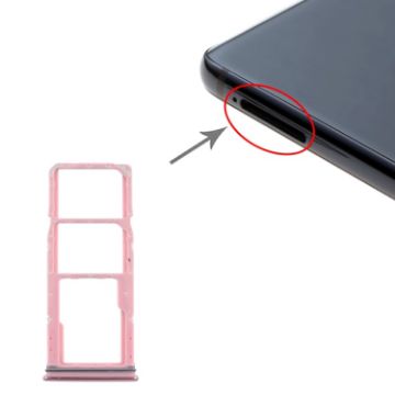 Samsung Galaxy A9 (2018) SM-A920 SIM Card Tray + Micro SD Card Tray (Pink) - 1