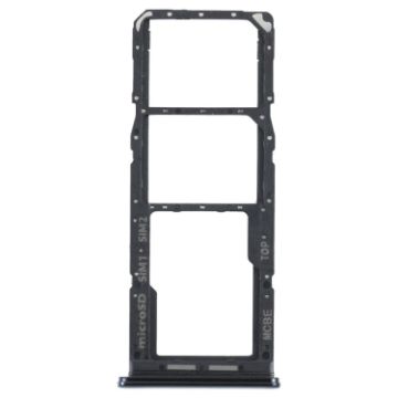 Samsung Galaxy M32 SM-M325 SIM Card Tray + Micro SD Card Tray (Black) - 1
