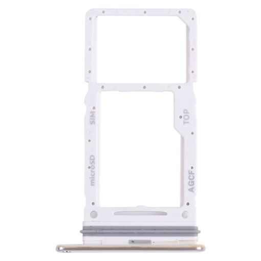 Samsung Galaxy A73 5G SM-A736B SIM Card Tray + Micro SD Tray (White) - 1