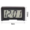 LCD Digital Car Clock Date Time Display (Black) - 5