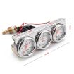 52mm 12V Car Triple Meter Gauge Set - Oil Press, Water Temp, Ammeter - 2