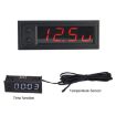 Car LED Clock Thermometer Voltmeter - High Precision (Red) - 2