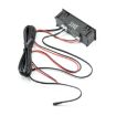 3 in 1 Car LED Clock Thermometer Voltmeter (Red) - 3