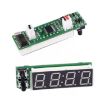 3 in 1 Car LED Clock Thermometer Voltmeter (Green) - 6