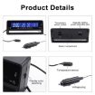 Car Digital Display Clock Luminous Electronic Thermometer Voltmeter - 3