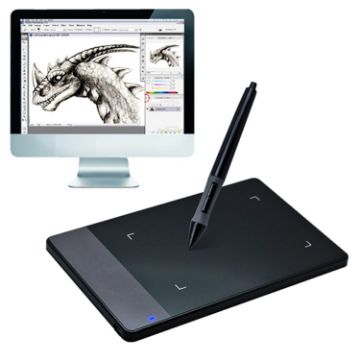 Picture of HUION 420 Portable Smart 4.0 x 2.23 inch 4000LPI Stylus Digital Tablet Signature Board with Digital Pen