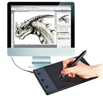 Picture of HUION H420 Computer input Device 4.17 x 2.34 inch 4000LPI Drawing Tablet Drawing Board with Pen
