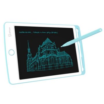 Picture of WP9308 8.5 inch LCD Writing Tablet High Brightness Handwriting Drawing Sketching Graffiti Scribble Doodle Board for Home Office Writing Drawing (Blue)