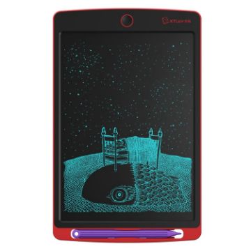 Picture of WP9308 8.5 inch LCD Writing Tablet High Brightness Handwriting Drawing Sketching Graffiti Scribble Doodle Board for Home Office Writing Drawing (Red)