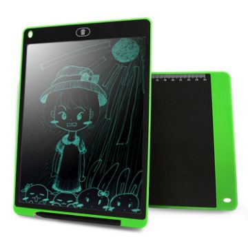 Picture of Portable 12 inch LCD Writing Tablet Drawing Graffiti Electronic Handwriting Pad Message Graphics Board Draft Paper with Writing Pen (Green)