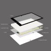Picture of A4 Size 5W 5V LED Three Level of Brightness Dimmable Acrylic Copy Boards for Anime Sketch Drawing Sketchpad, with USB Cable & Plug, Size240x360x5mm