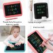 Picture of Children LCD Painting Board Electronic Highlight Written Panel Smart Charging Tablet, Style: 9 inch Colorful Lines (Pink)