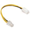 ATX 4 Pin Male to Female Power Supply Extension Cable - Connector - 1