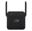 2.4G 300M Wi-Fi Amplifier Long Range WiFi Repeater EU Plug Black - 1