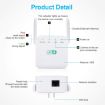 2.4G 300M WiFi Amplifier Long Range Repeater UK Plug Black - 6