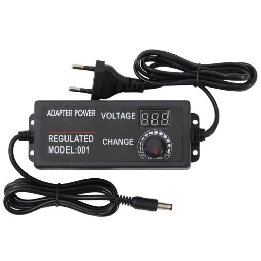AC to DC Adjustable Voltage Power Adapter 3-24V-2A EU Charger - 1