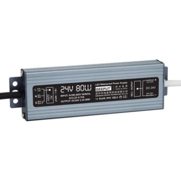 GEEPUT 220V To 24V LED Power Supply Transformer - 3.3A 80W - 1