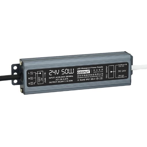 GEEPUT 220V To 24V LED Waterproof Power Supply Switch Transformer - 1
