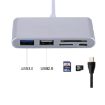 5 in 1 Micro SD + SD + USB 3.0 + USB 2.0 + Micro USB Port to USB-C OTG Adapter - 6