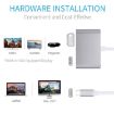 VGA & HDMI to USB-C Hub Adapter - Grey - 7