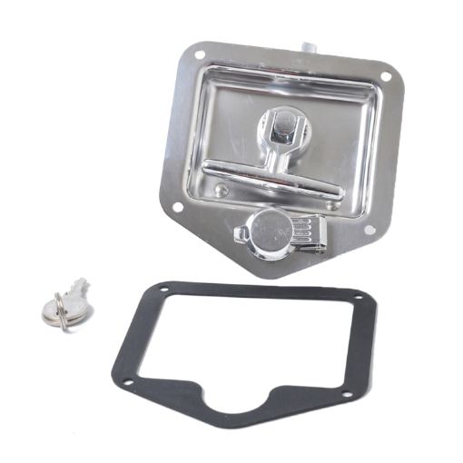 Stainless Steel Folding T Handle Lock for Trailer/Yacht/Truck - 1