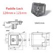 Stainless Steel Folding T Handle Lock for Trailer/Yacht/Truck - 6