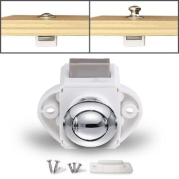 Chrome Drawer Cabinet Catch Latch for RV/Yacht/Furniture - 1