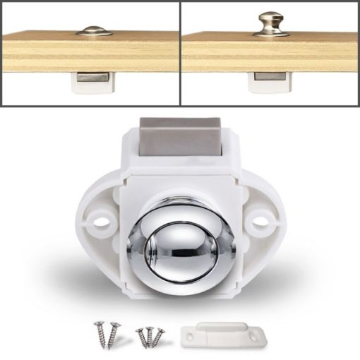 Chrome Drawer Cabinet Catch Latch for RV/Yacht/Furniture - 1